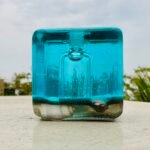 Resin Paperweight With Mahakumbh Sacred Elements