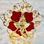 Resin Lotus Ganpati Standee